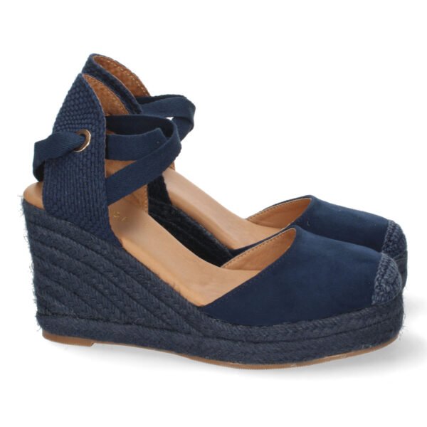 Sandalia de Cu?a con Yute y Cordones