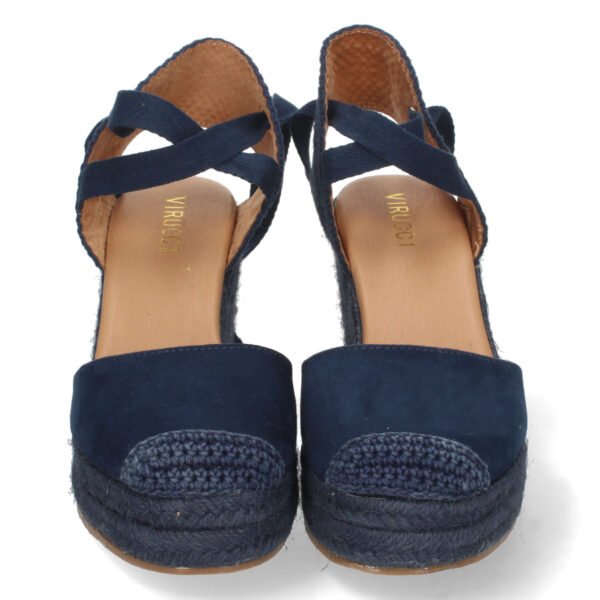 Sandalia de Cu?a con Yute y Cordones - Imagen 3