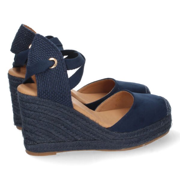 Sandalia de Cu?a con Yute y Cordones - Imagen 4
