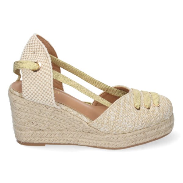 Sandalia de Cu?a con Yute y Cordones - Imagen 2