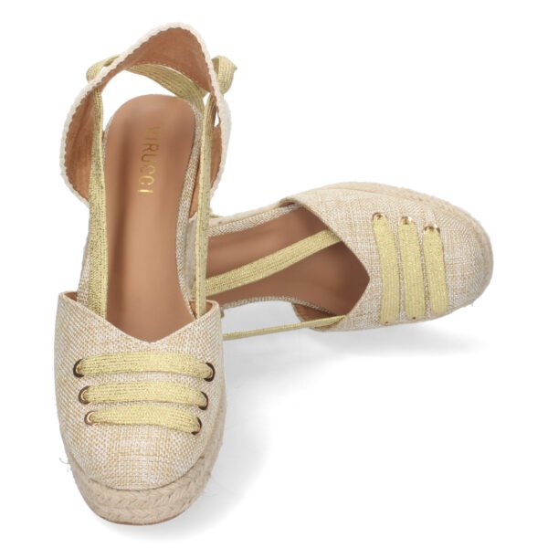 Sandalia de Cu?a con Yute y Cordones - Imagen 5