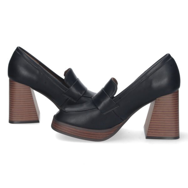 Zapato de Tacon Alto con Estapado Liso - Imagen 5