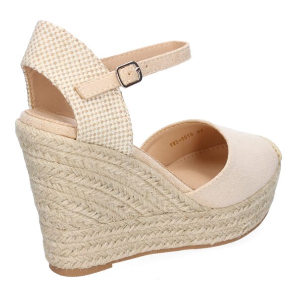 Sandalia de Cu?a de Yute para Mujer, Comodas y Elegantes, Dise?o Moderno con Punta Bordada - Imagen 4