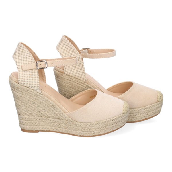 Sandalia de Cu?a de Yute para Mujer, Comodas y Elegantes, Dise?o Moderno con Punta Bordada - Imagen 5
