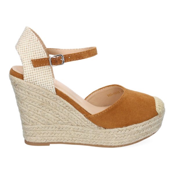 Sandalia de Cu?a de Yute para Mujer, Comodas y Elegantes, Dise?o Moderno con Punta Bordada - Imagen 2