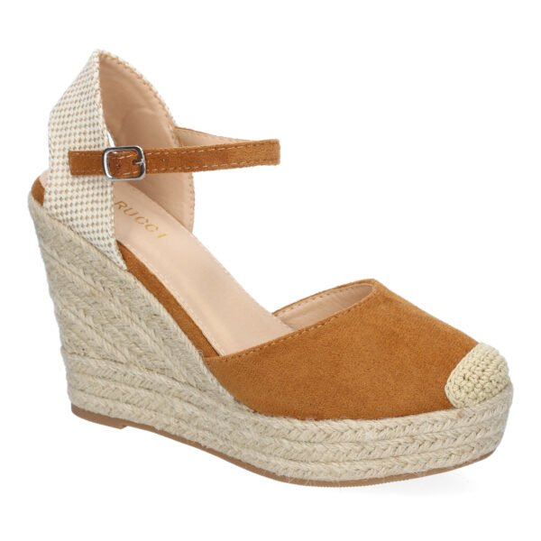 Sandalia de Cu?a de Yute para Mujer, Comodas y Elegantes, Dise?o Moderno con Punta Bordada - Imagen 4