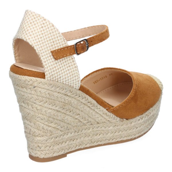 Sandalia de Cu?a de Yute para Mujer, Comodas y Elegantes, Dise?o Moderno con Punta Bordada - Imagen 5