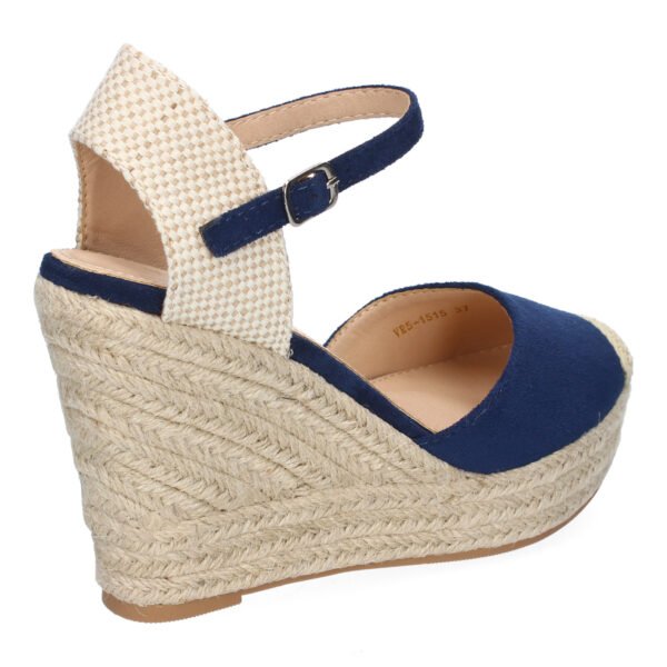 Sandalia de Cu?a de Yute para Mujer, Comodas y Elegantes, Dise?o Moderno con Punta Bordada - Imagen 4