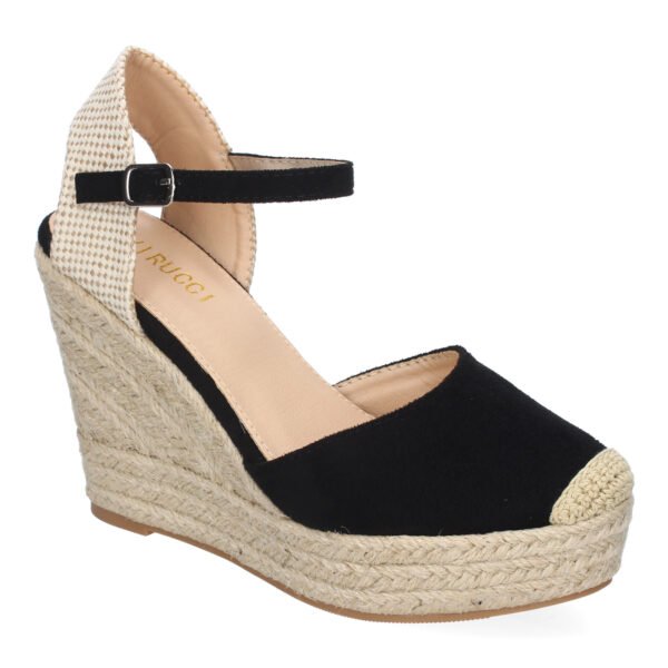 Sandalia de Cu?a de Yute para Mujer, Comodas y Elegantes, Dise?o Moderno con Punta Bordada - Imagen 3