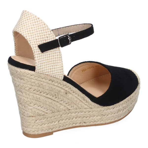 Sandalia de Cu?a de Yute para Mujer, Comodas y Elegantes, Dise?o Moderno con Punta Bordada - Imagen 4