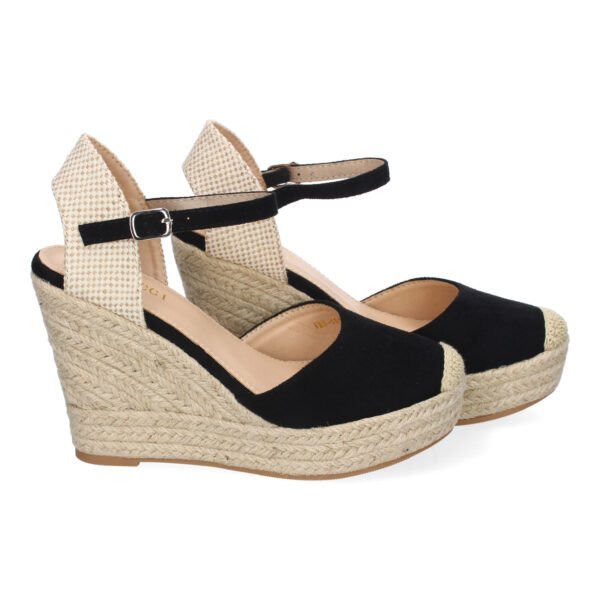 Sandalia de Cu?a de Yute para Mujer, Comodas y Elegantes, Dise?o Moderno con Punta Bordada - Imagen 5