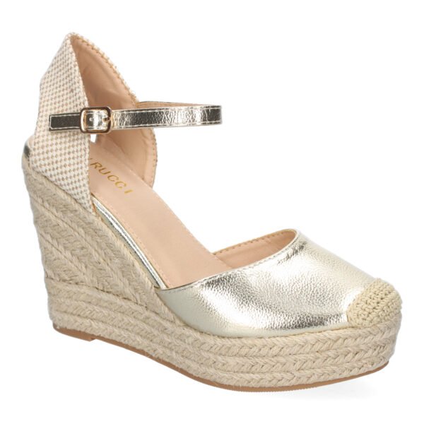 Sandalia de Cu?a de Yute para Mujer, Comodas y Elegantes, Dise?o Moderno con Punta Bordada - Imagen 3