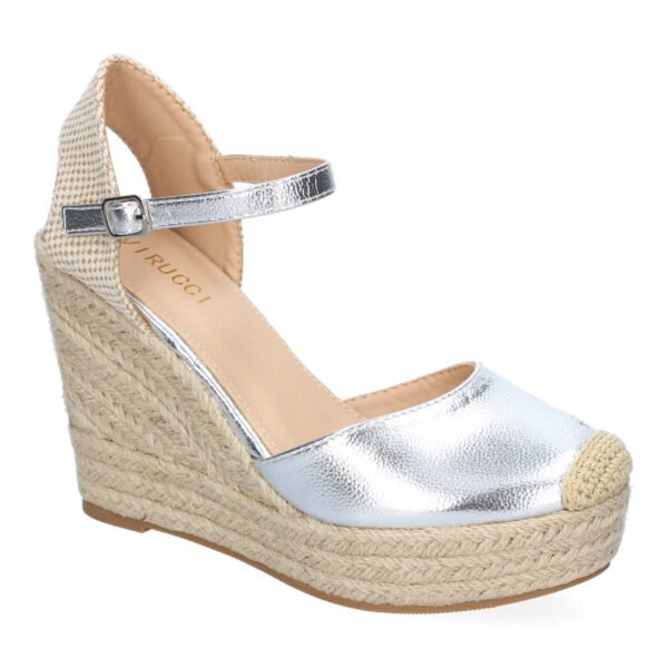 Sandalia de Cu?a de Yute para Mujer, Comodas y Elegantes, Dise?o Moderno con Punta Bordada - Imagen 3