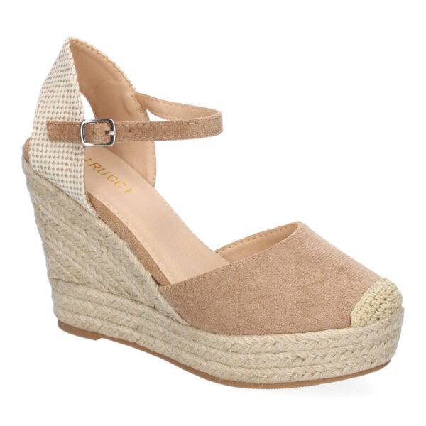 Sandalia de Cu?a de Yute para Mujer, Comodas y Elegantes, Dise?o Moderno con Punta Bordada - Imagen 3