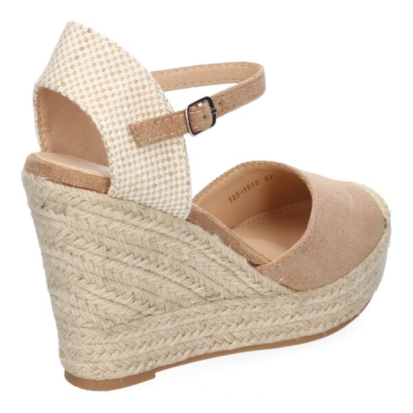 Sandalia de Cu?a de Yute para Mujer, Comodas y Elegantes, Dise?o Moderno con Punta Bordada - Imagen 4