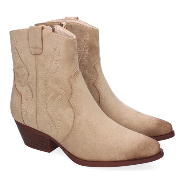 Bot?n de Tac?n Campero para Mujer, Comodos y Elegantes, Dise?o Bordado